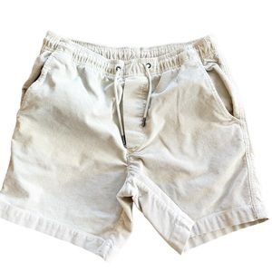 American Eagle cream cord short 6in
